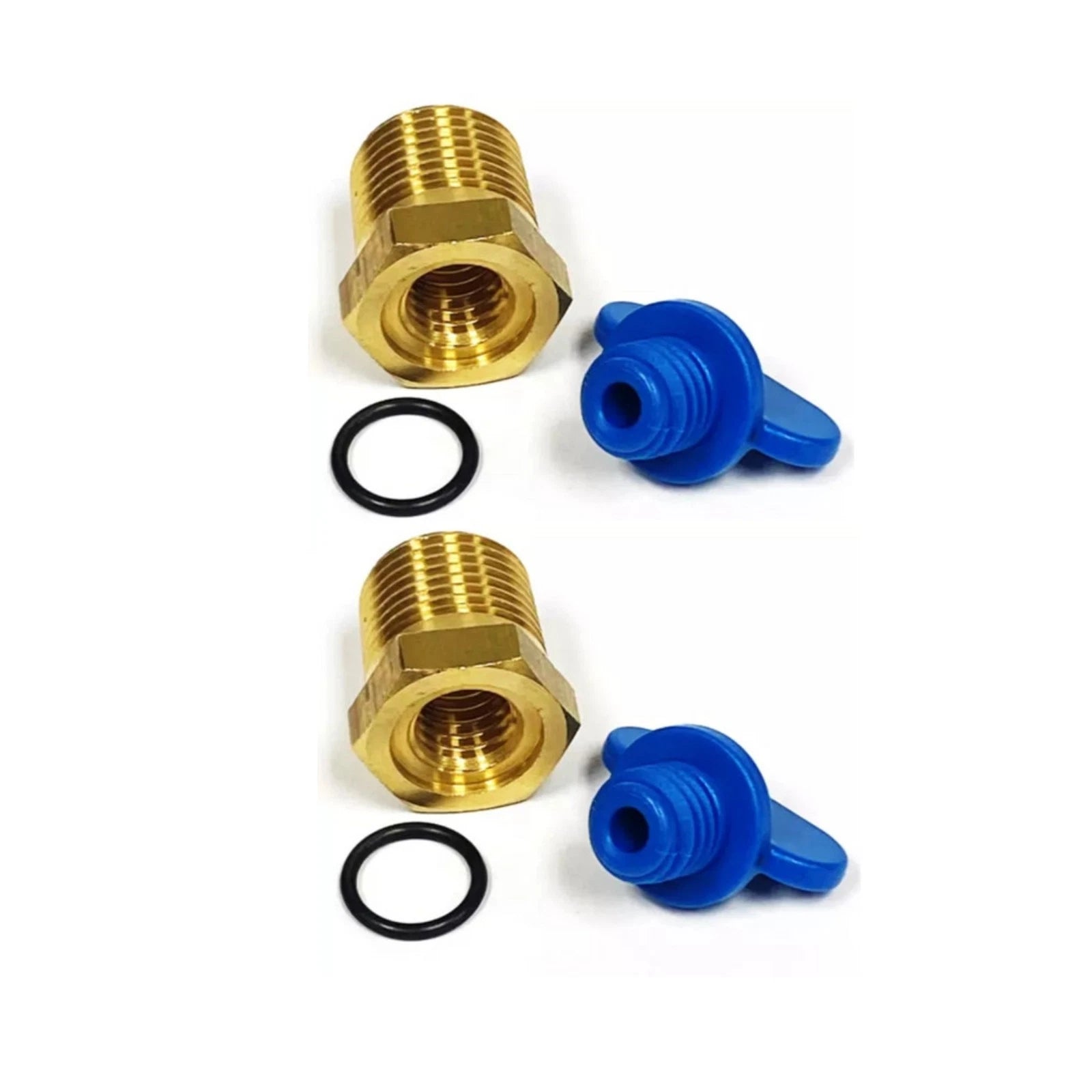 2Pcs Exhaust Manifold Drain Plug Kit for Volvo Penta 4.3 5.0 5.7 7.4 8.2L (–) 479956