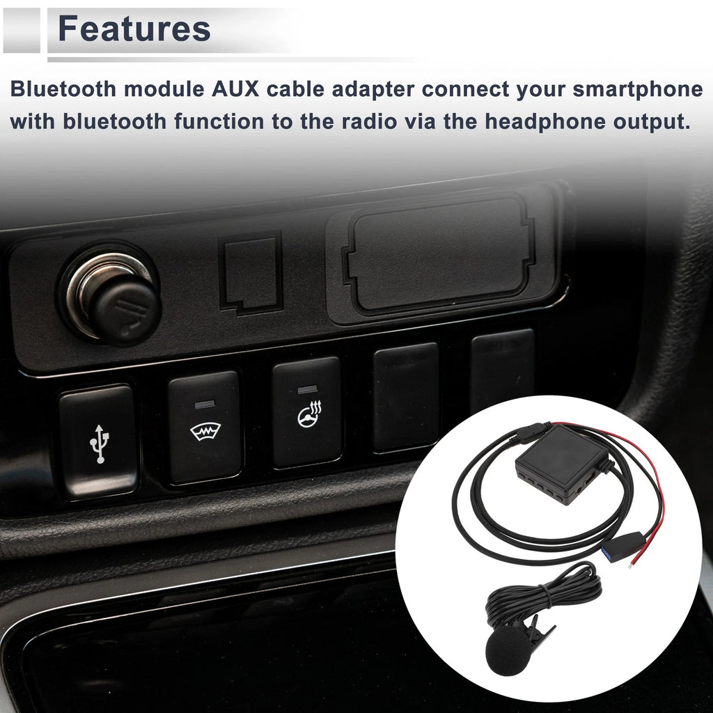 Stereo Radio Harness with Microphone Handsfree for BMW E39 E46 E53 (1996–2006)