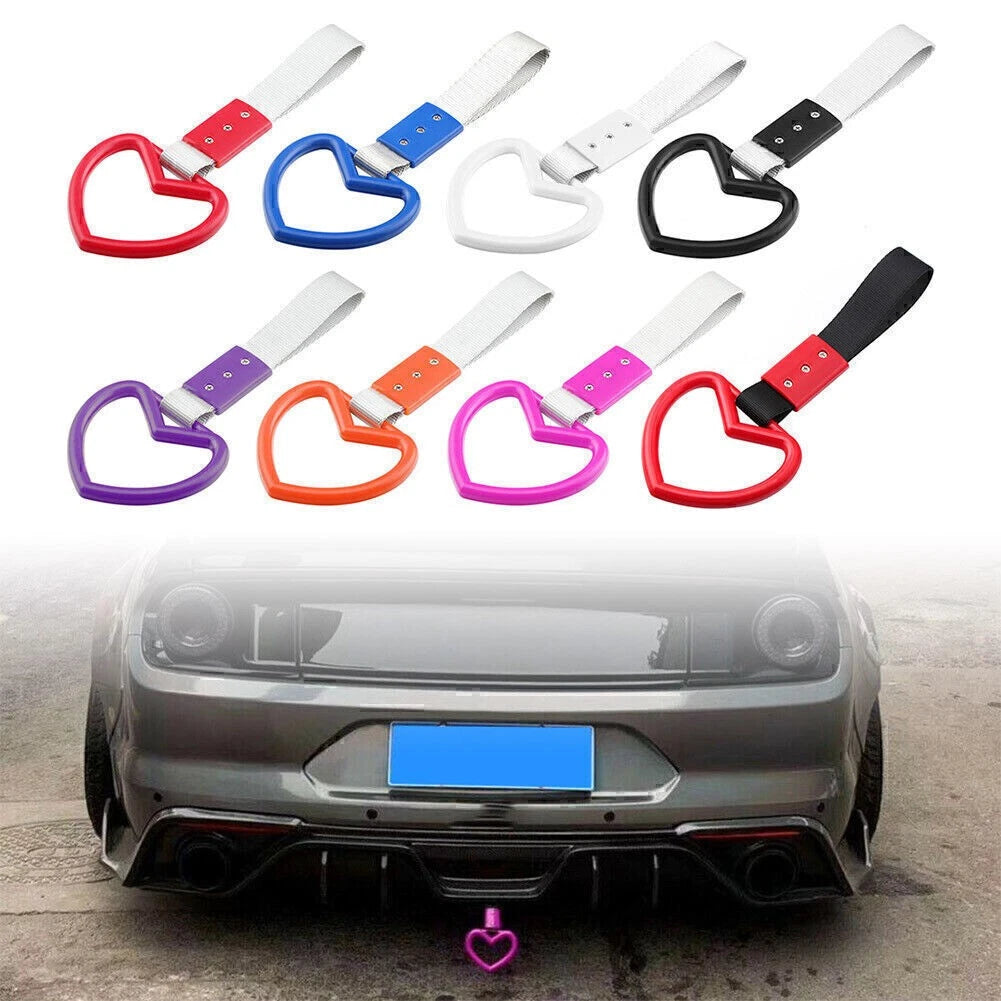 Heart JDM Tsurikawa Ring Train Bus Handle Hand Strap Drift Charm Tools