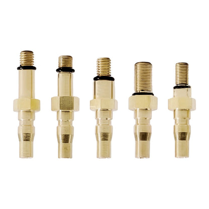 Set of 2 Brass Green Gas Adapter Tubes for Improved Gameplay Efficiency