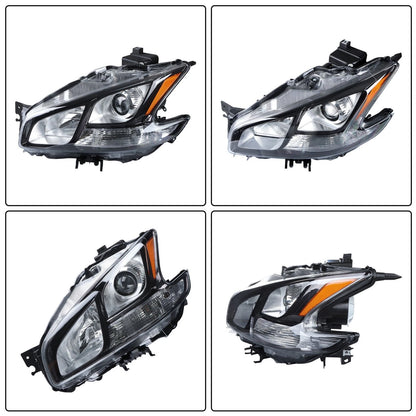 Headlight Assembly for Nissan Maxima (2009–2014) HID Dark Gray Left/LH