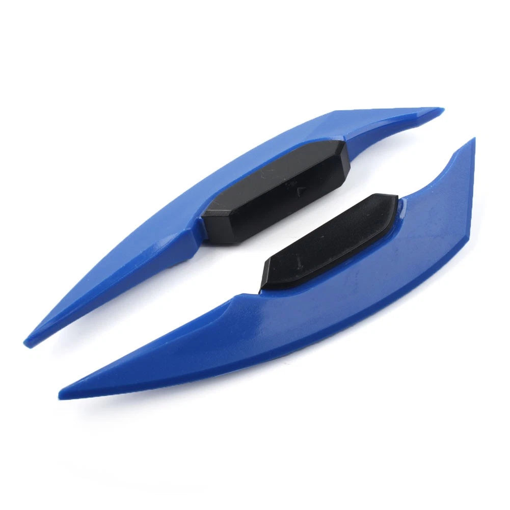 Fairing Winglets Side Siler Deflector Air Wing Kit for Universal Pair Motor Blue