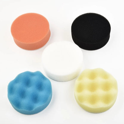 50 Pack Sponge Foam Wool Polishing Buffing Waxing Pads Tool Set