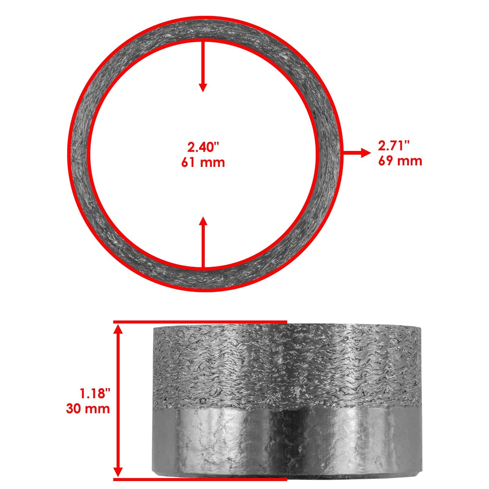 Exhaust Pipe Gasket Replacement for Yamaha YZF-R1 (2007–2008)