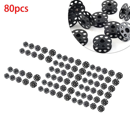 80pcs Slotted Bobbins "M" for Sewing Machines #18034