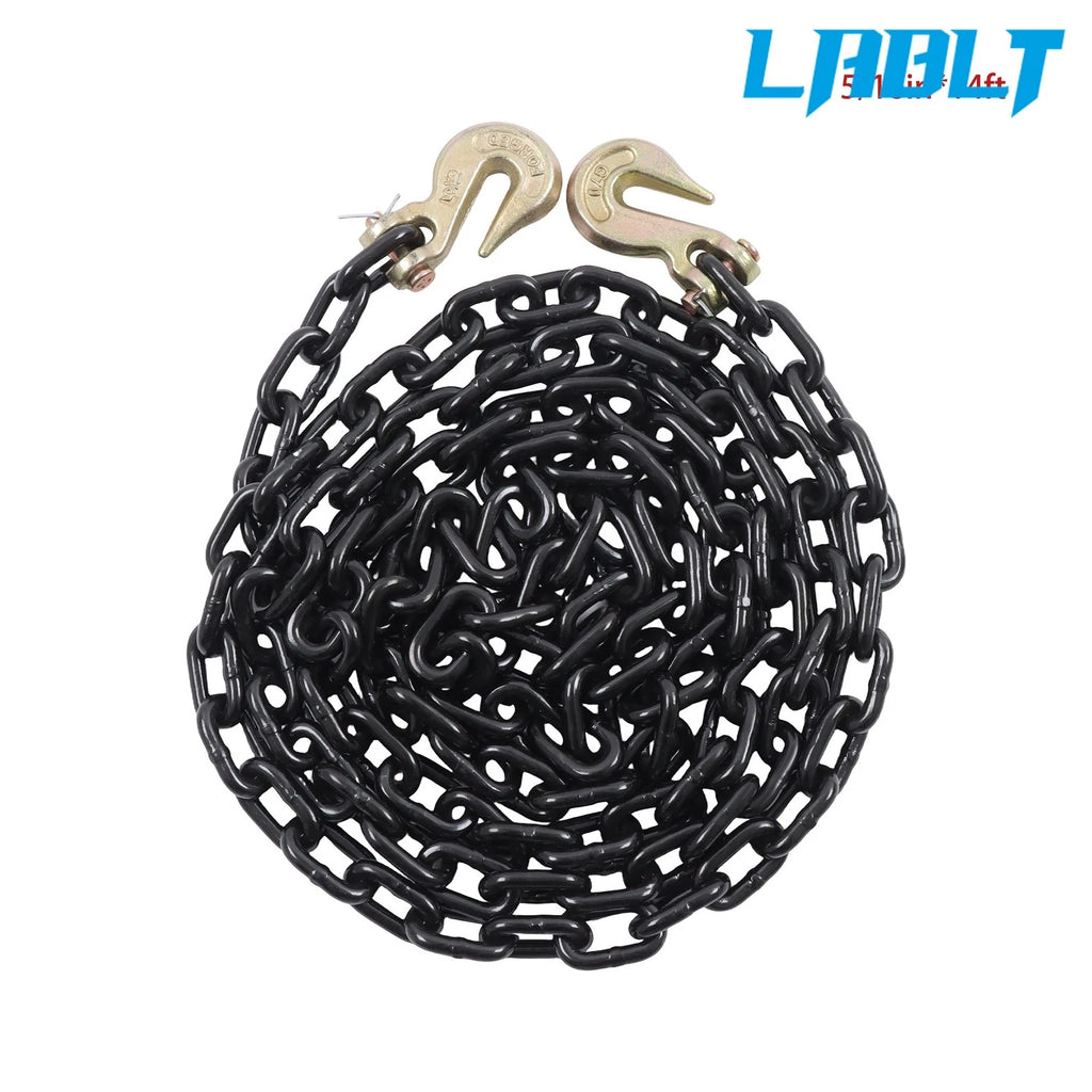 Safety Tow Chain with Hooks for Trailer (4900 lbs)