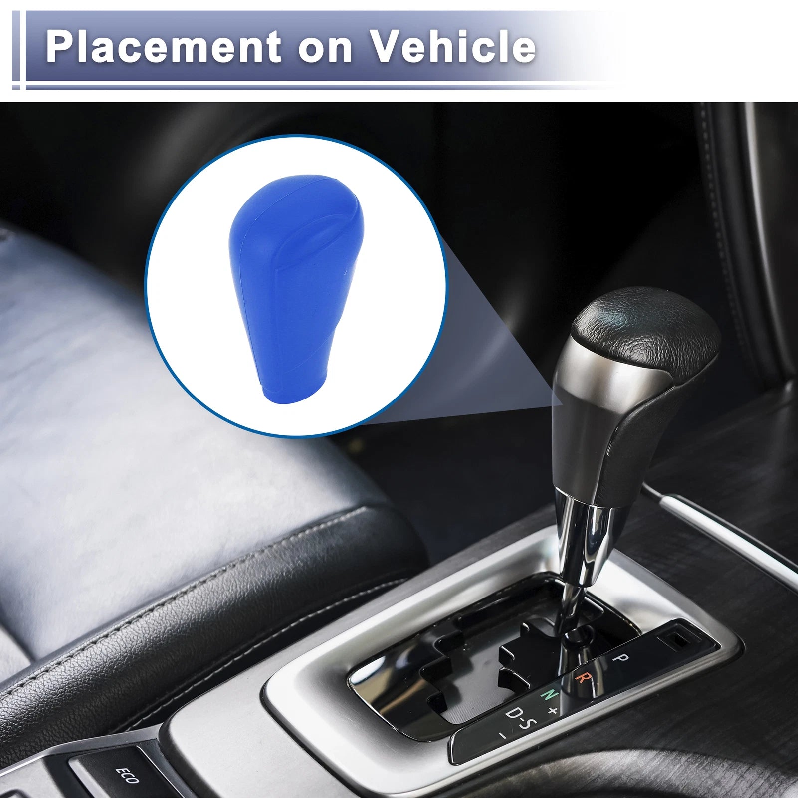 1 Pc Gear Shift Knob Cover for Mazda 3 (2014–2019) Blue Silicone