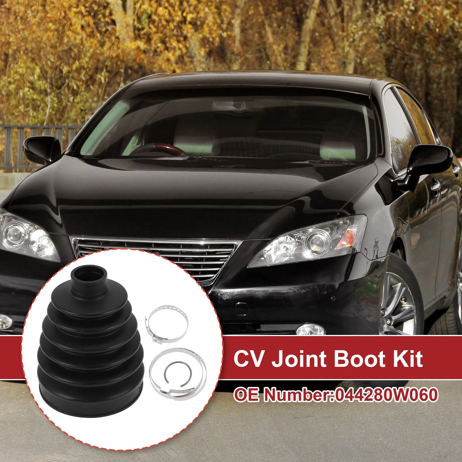 Outer CV Joint Boot Kit with Clamps for Toyota Sienna (2011–2015)
