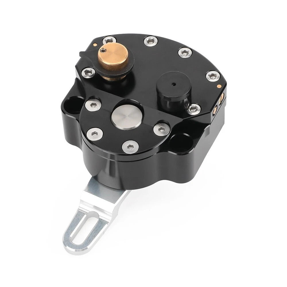 CNC Adjustable Radial Steering Damper Stabilizer Safety Control Universal Black