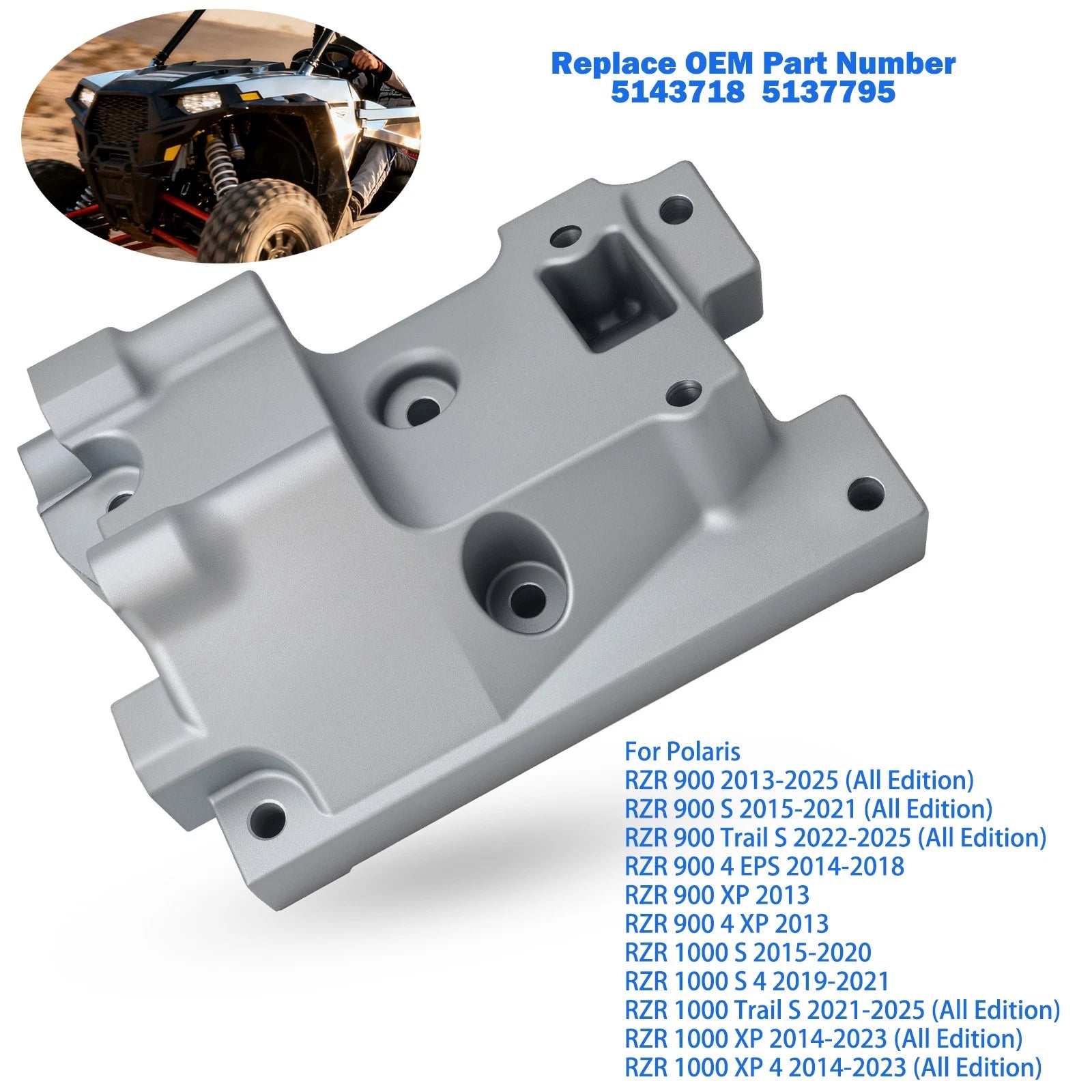 Transmission Joint Bracket Mount for Polaris RZR 900 1000 XP (2013–2025) 5143718