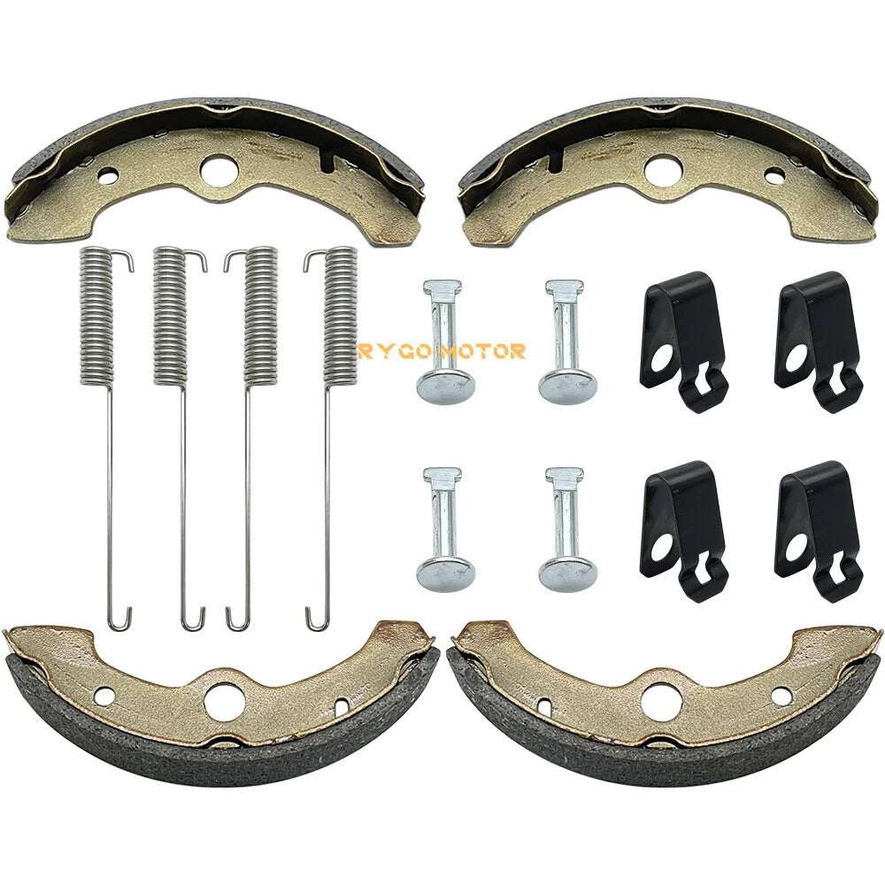 Front Brake Shoes & Springs Pins for Yamaha Kodiak 400 YFM400FW (1993–1998)