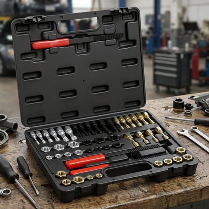 49 pc Thread Repair Tool Set for Automotive Applications