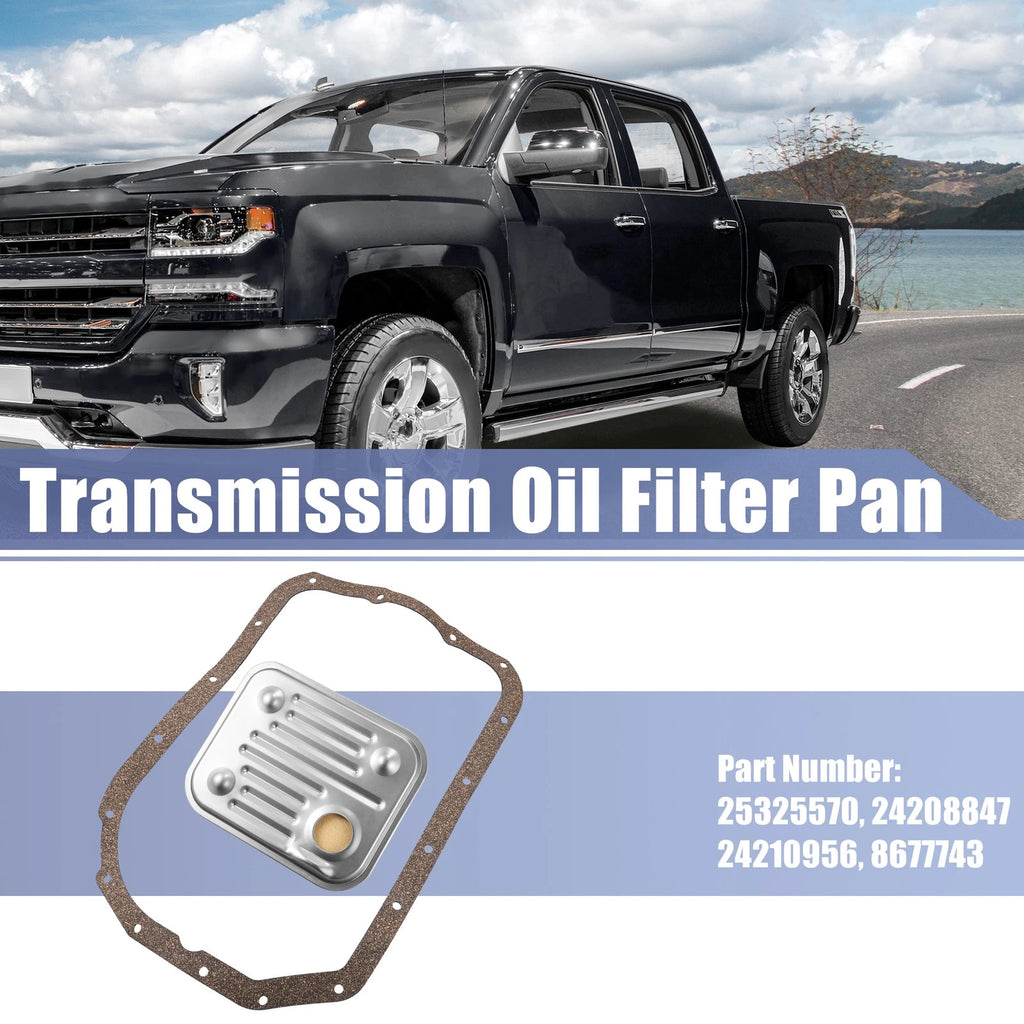 Transmission Filter Oil Pan Gasket Replacement Set for Chevrolet (2001–2008)