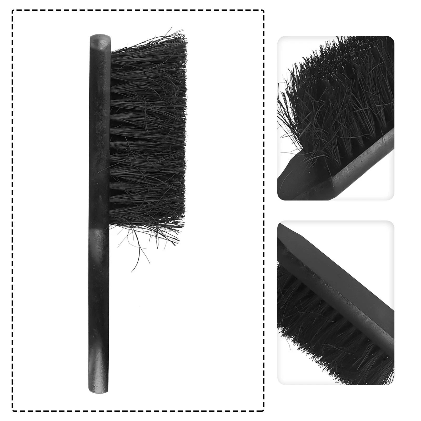 Fireplace Brush with Wooden Handle for Home Stoves (Replacement Tool)