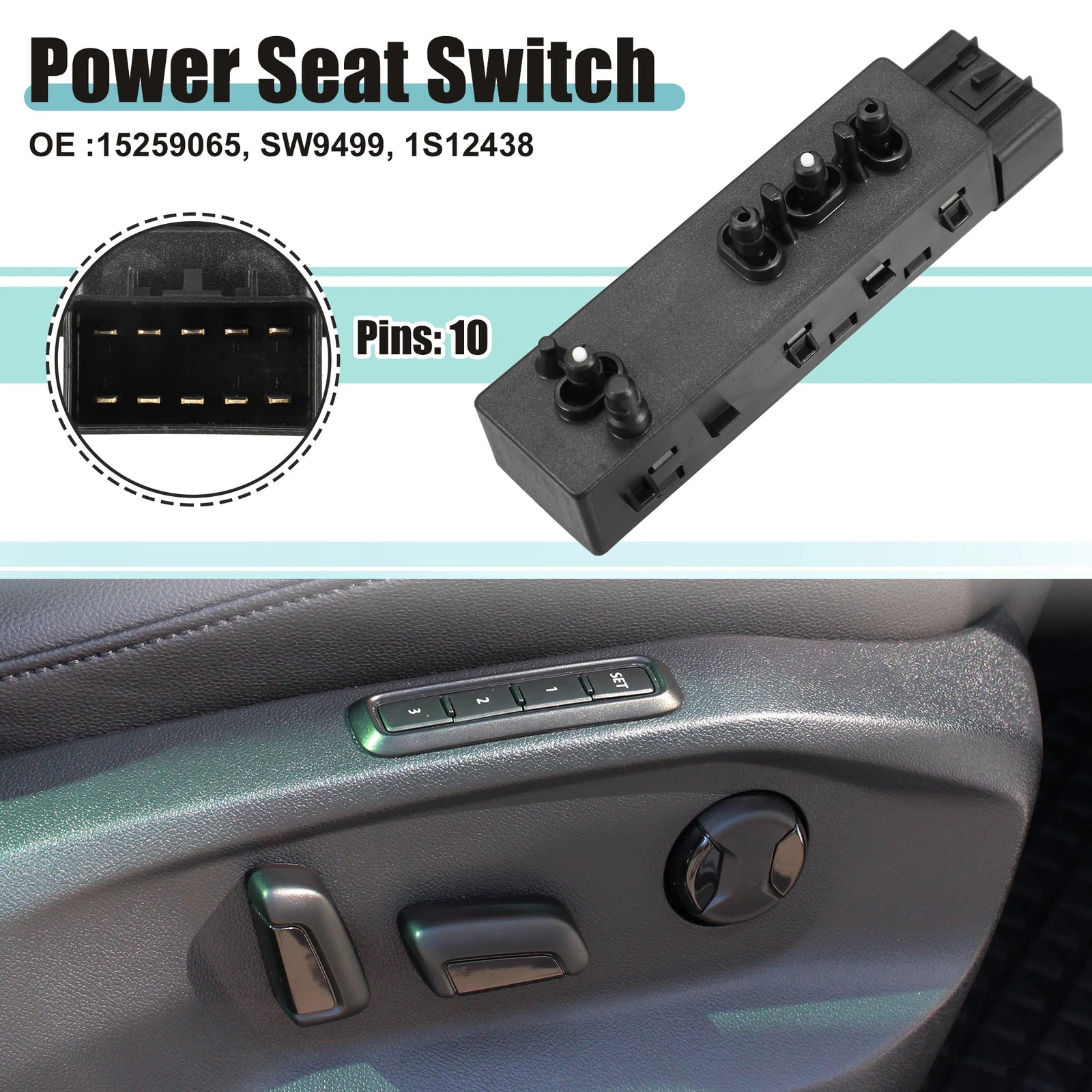 Power Seat Switch for Buick Enclave (2008–2017)
