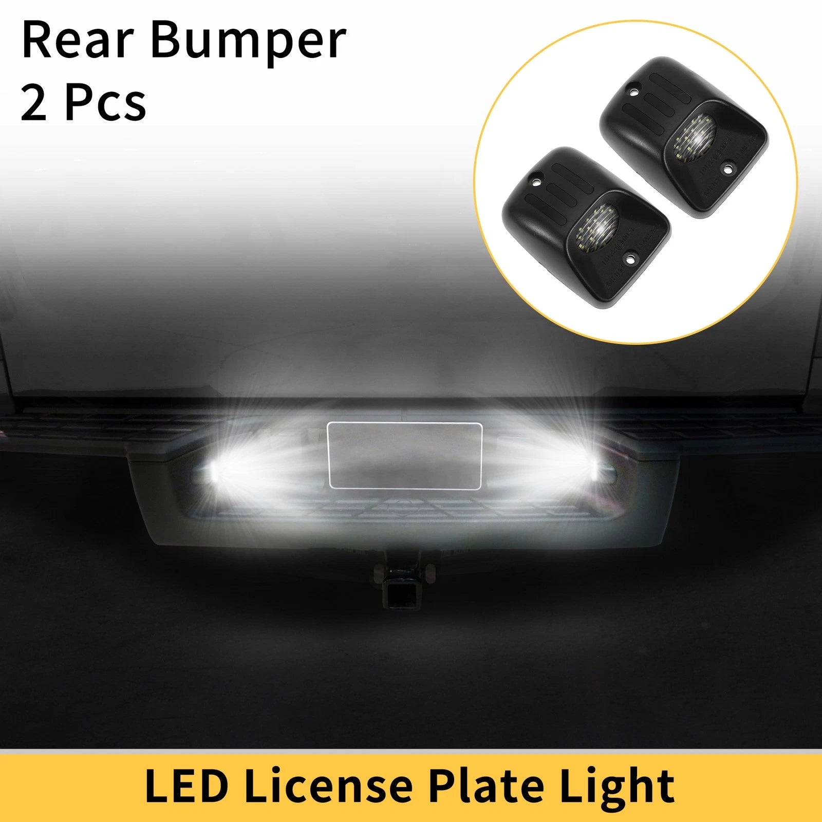 2pc License Plate Light Set Replacement for Toyota Tacoma (1995–2004)