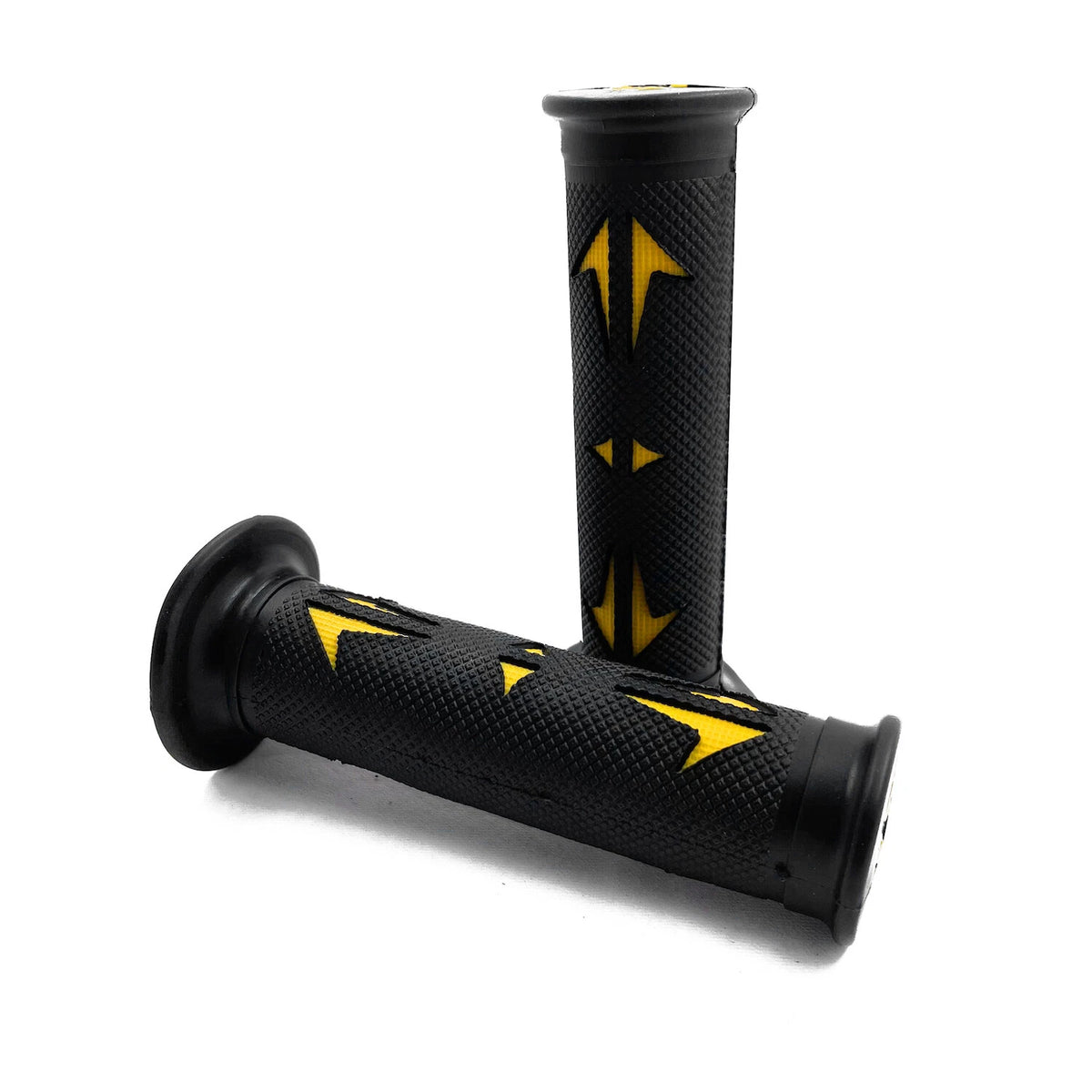 7/8" Yellow Arrow Design Rubber Hand Grip for Honda Yamaha