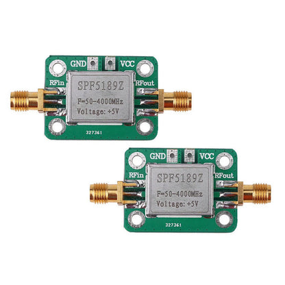 2Pcs RF Low Noise FM Amplifier for LNA SPF5189 (50-4000 MHz)