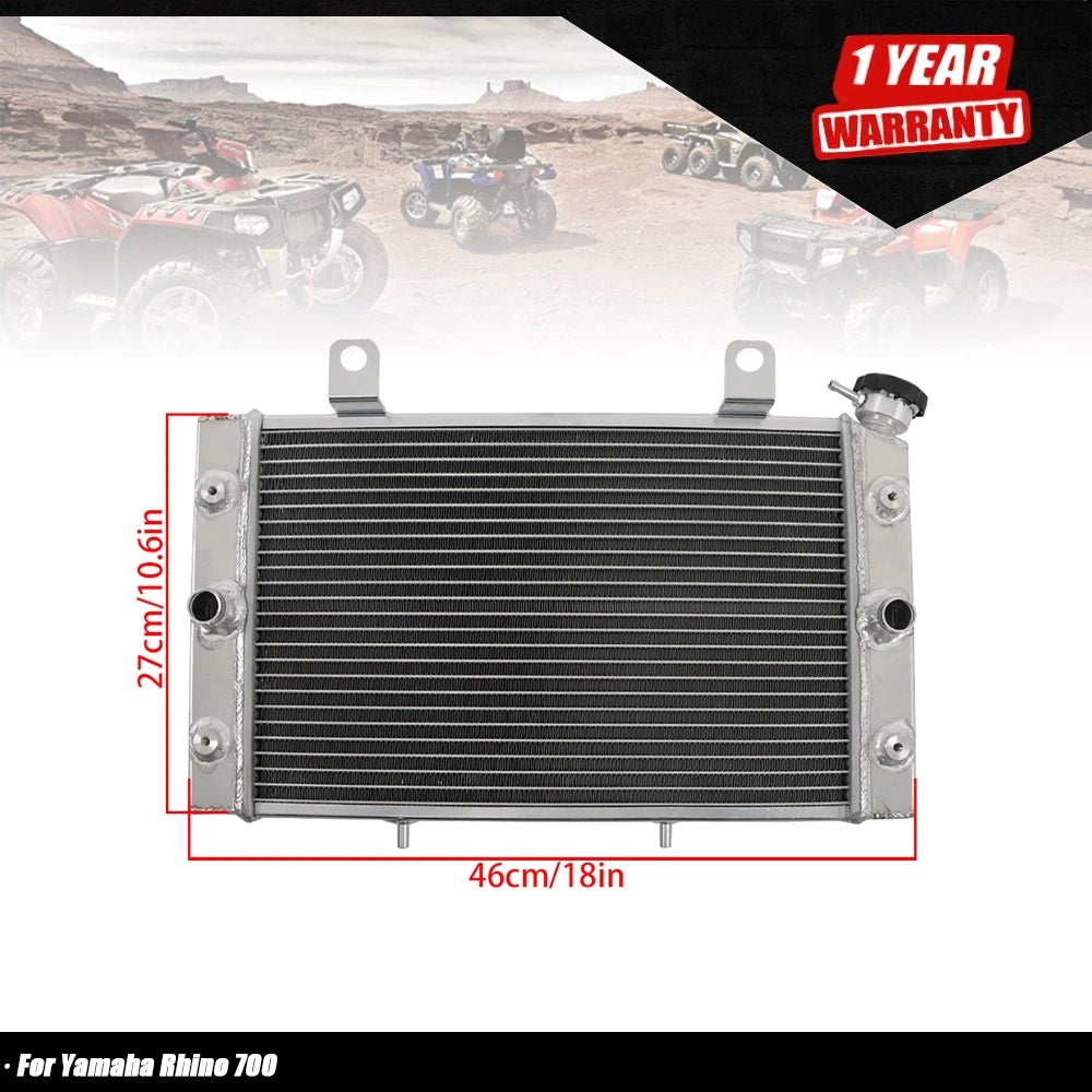 Radiator for Yamaha Rhino 700 FI Sport (2008–2013) 5B4-E2461-00-00 1 Row