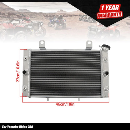 Radiator for Yamaha Rhino 700 FI Sport (2008–2013) 5B4-E2461-00-00 1 Row