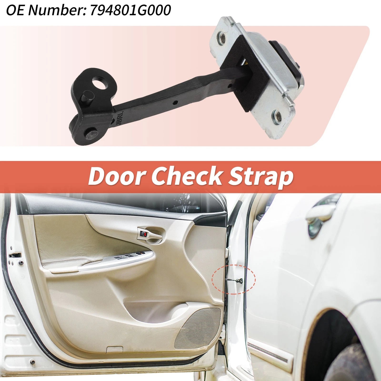 Rear Left Door Check Strap Replacement for Hyundai Accent (2006–2011)