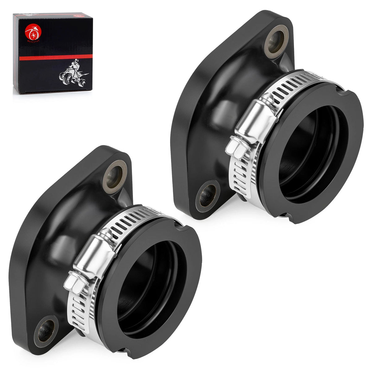 2X Rubber Intake Manifold Carburetor Boot for Polaris SWE LTR (1988)