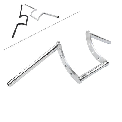 7/8" Z Bar Drag Handlebars for Harley, Honda, Chopper, Cruiser, Bobber