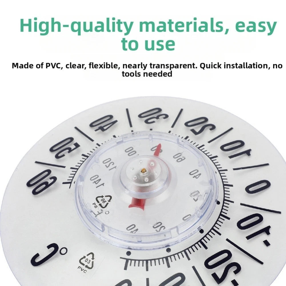 Transparent Window Thermometer for Outdoor Use