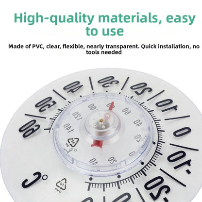 Transparent Window Thermometer for Outdoor Use