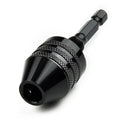 1/4in Keyless Chuck Conversion Hex Shank Adapter Drill Bits Quick Change Driver