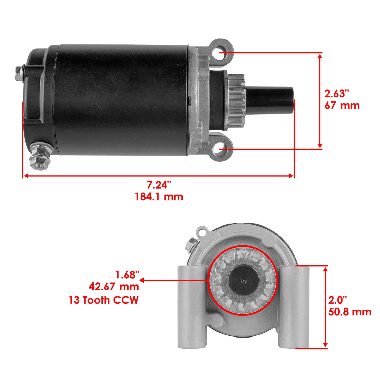 Starter Replacement for John Deere Scotts S1642 Tractor (2000–2015)