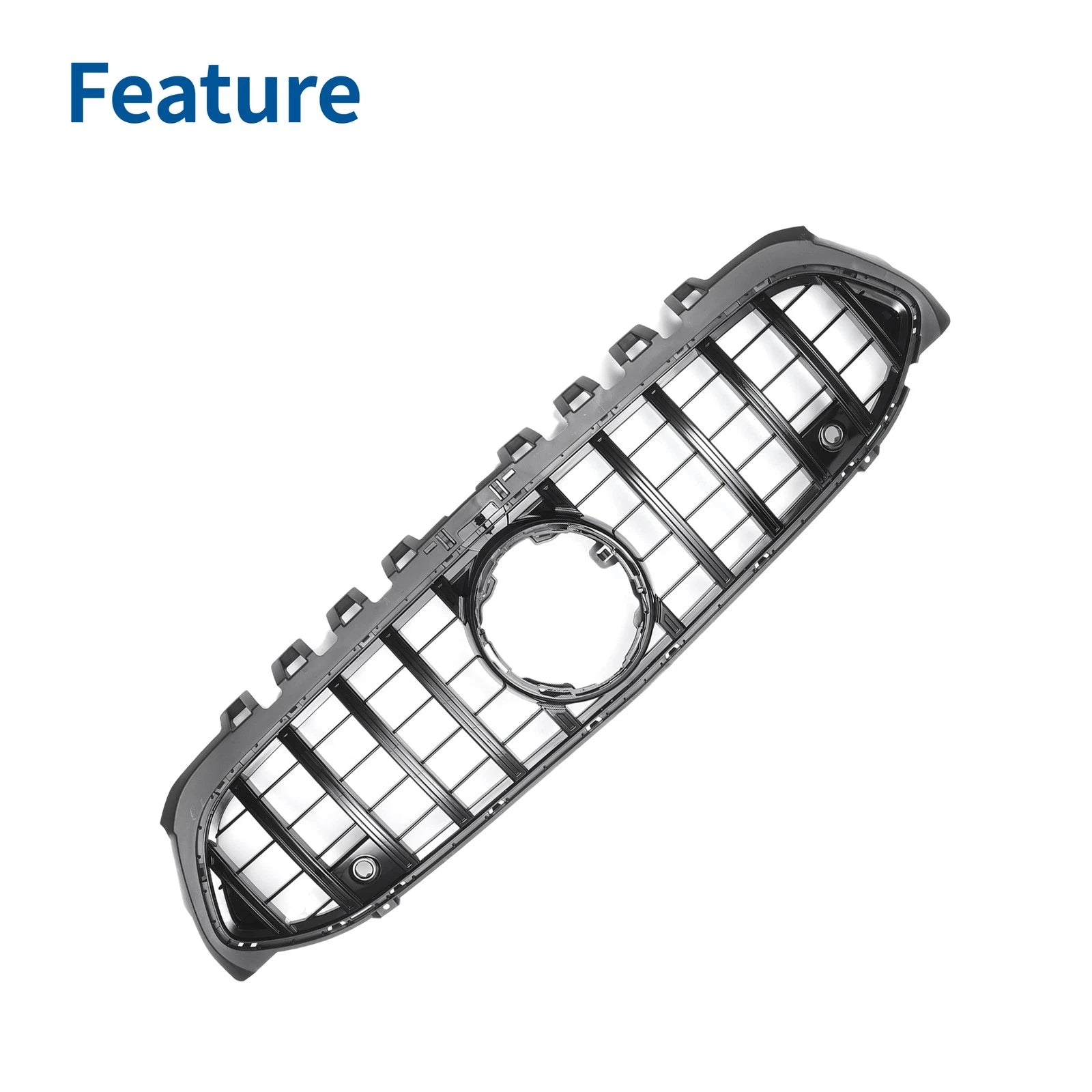 Front Upper Bumper Grille for Mercedes-Benz (2010–2015) Black