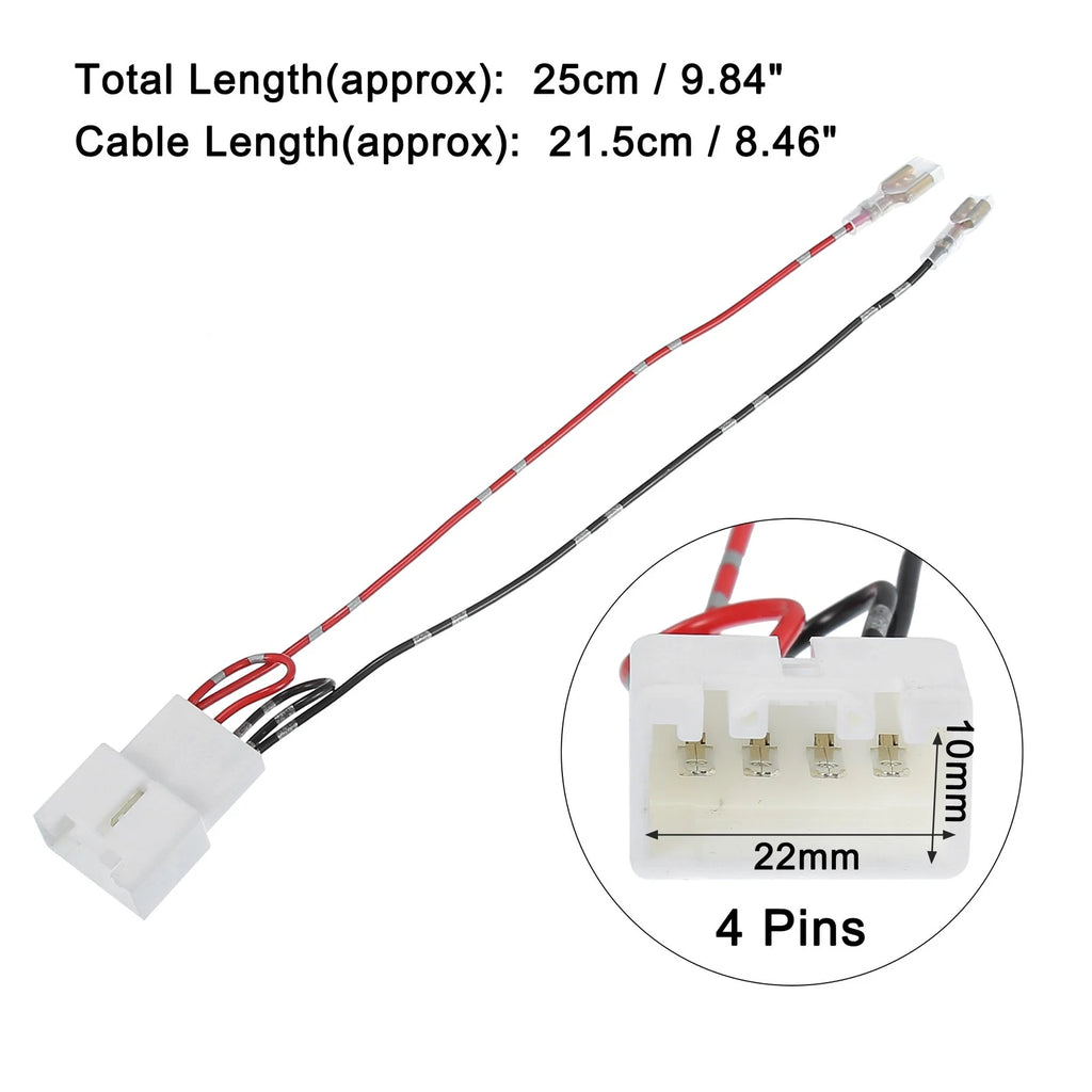Speaker Connector Wire Harness Adapter 2 Pcs for Mazda and Ford (Universal)