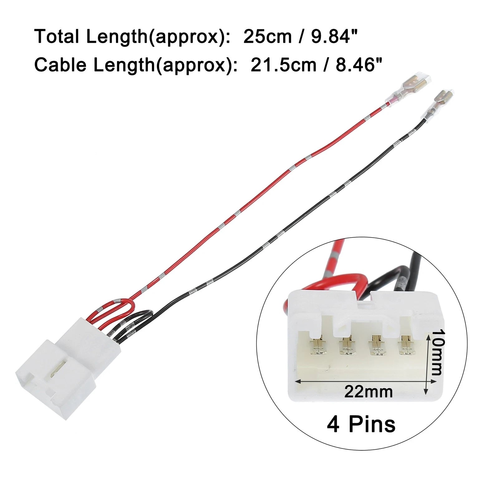 Speaker Connector Wire Harness Adapter 2 Pcs for Mazda and Ford (Universal)