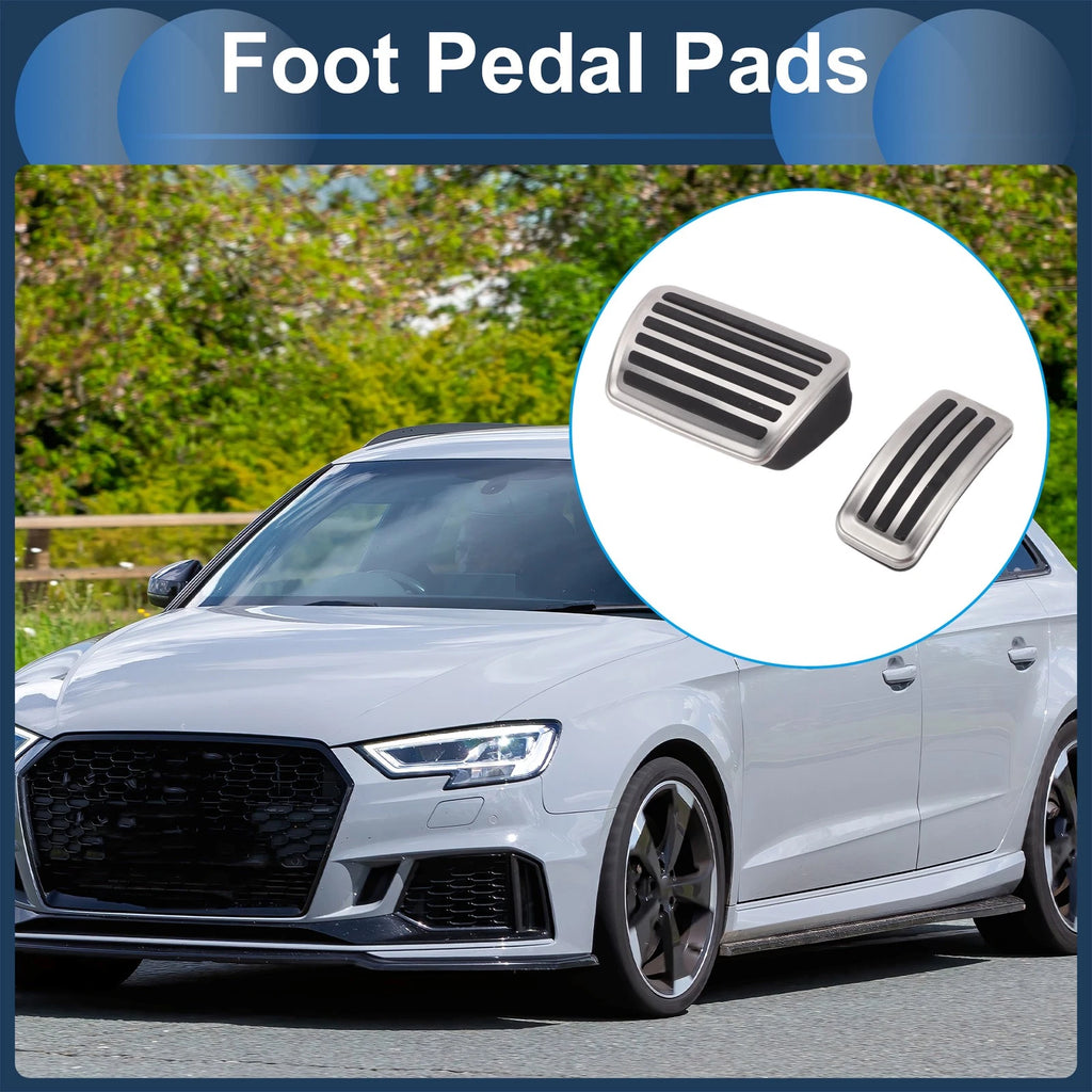 2 Pcs Automatic Foot Accelerator Pedal Covers Replacement for Audi Q7 (2016–2017)