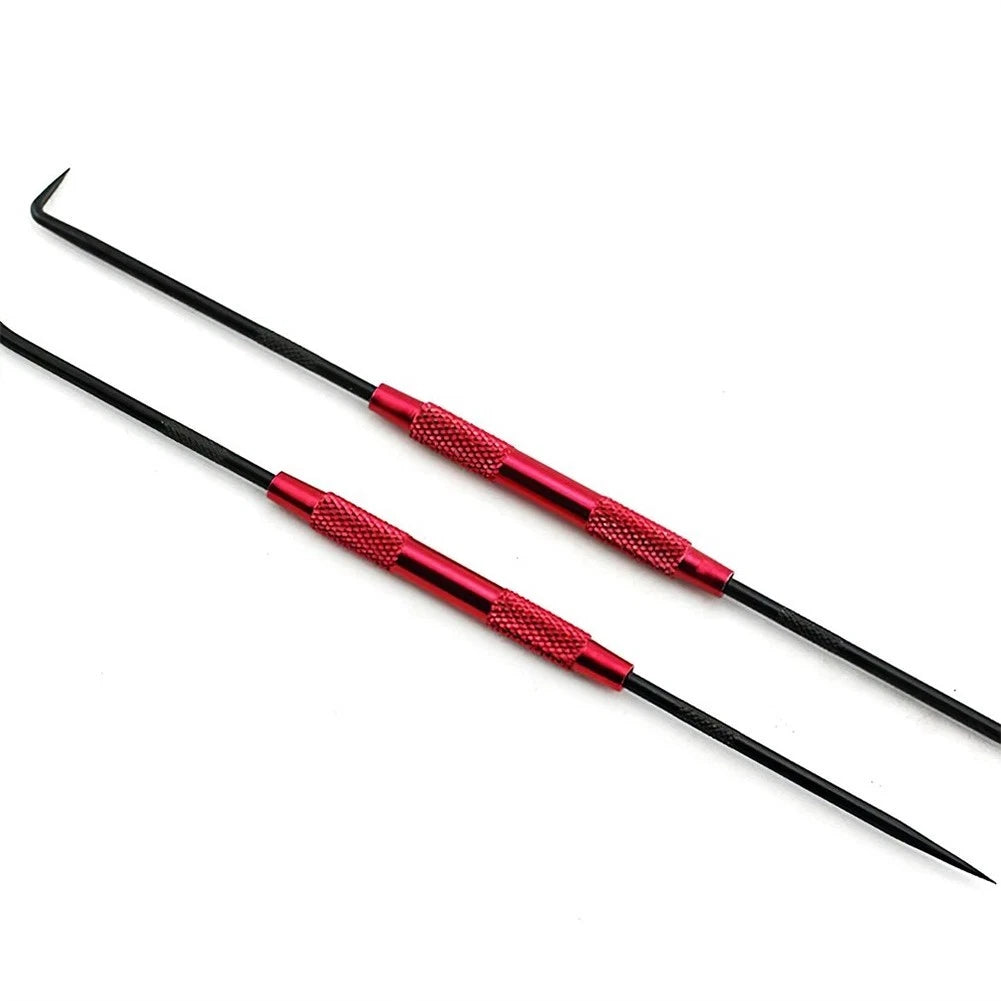 Set of 2 Aluminum Alloy Steel Doubleheaded Pick & Hook Tools