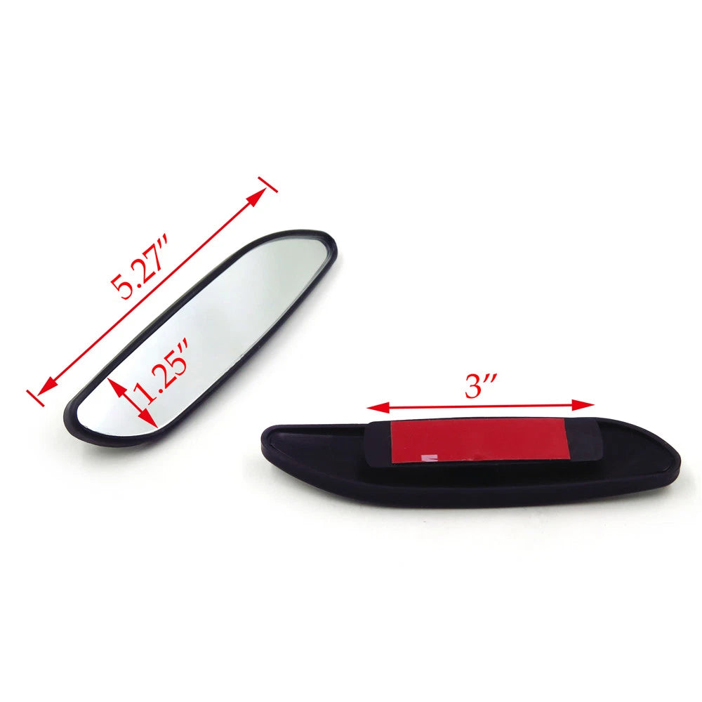 2X Adjustable Side Rearview Blind Spot Mirrors for Universal Fit