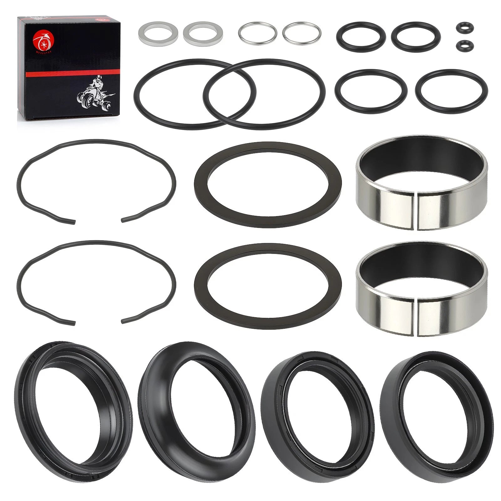 Fork Bushings Dust Seals Oil Seals Kit for Suzuki GSXR600 GSXR750 (2004–2005)