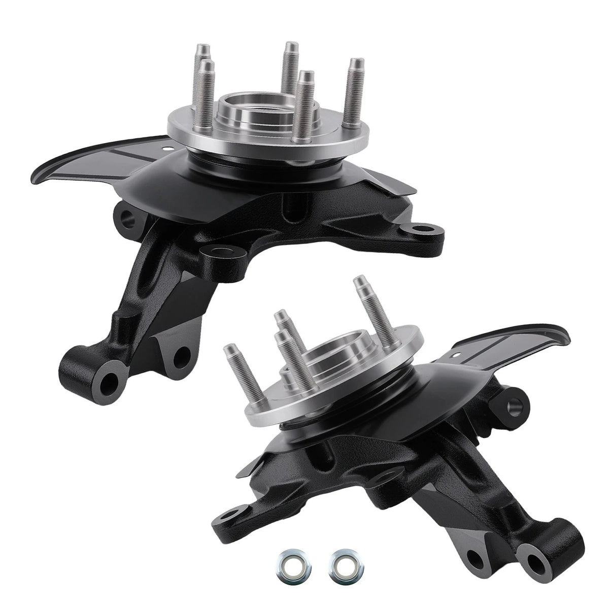 2X Front Steering Knuckles & Wheel Hub Bearings Assembly for Ford Edge (2007–2010)