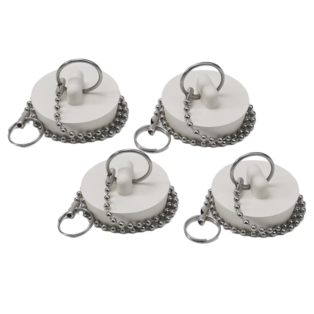 Set of 4 Rubber Sink Stoppers for Kitchen and Bathroom