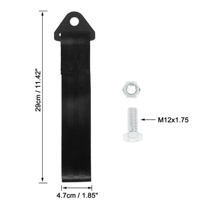 Tow Hook Strap Universal Tow Belt for Car Truck Trailer Bumper Mounting