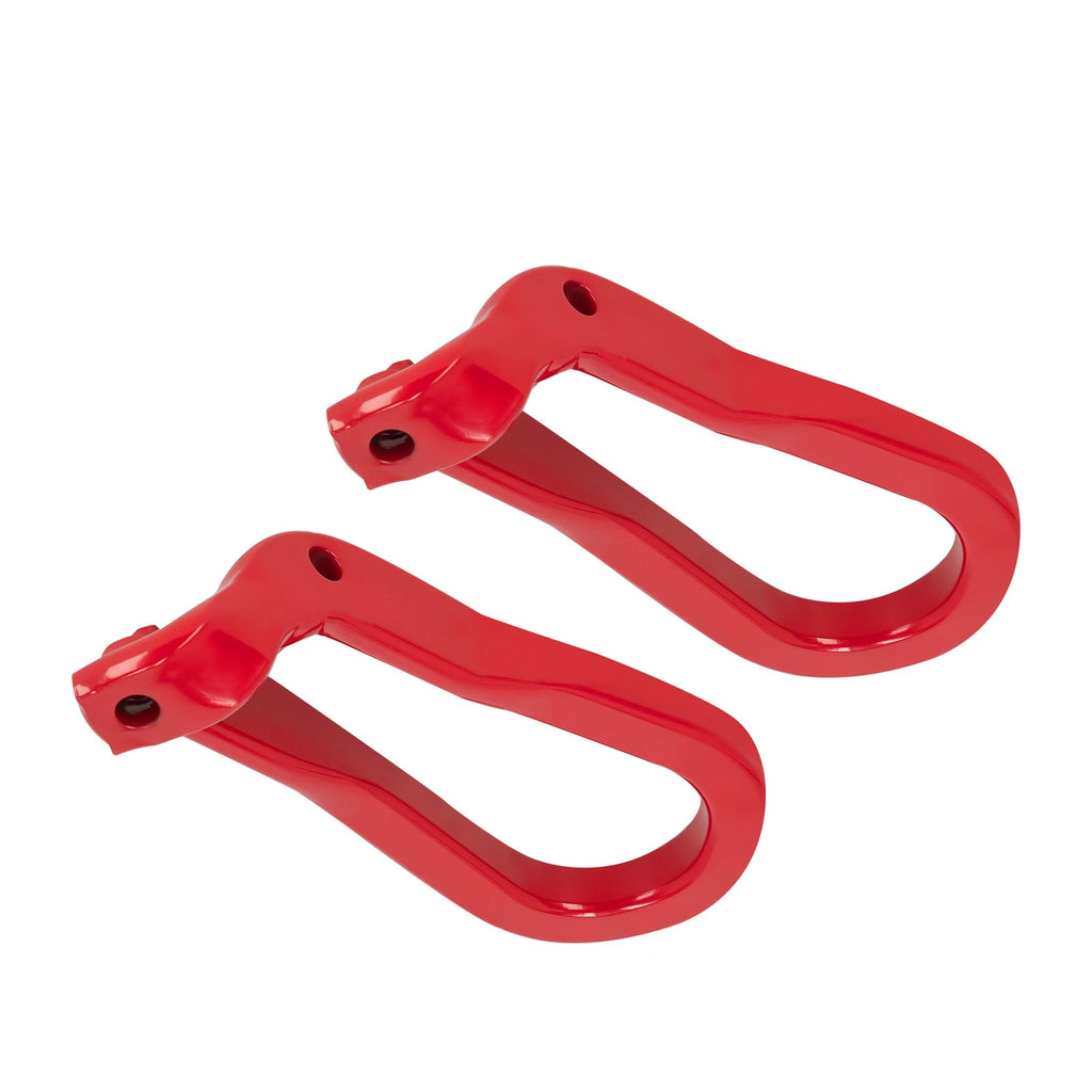 Front Red Tow Hooks Pair for Silverado Sierra 2500 3500 HD (2015–2019)
