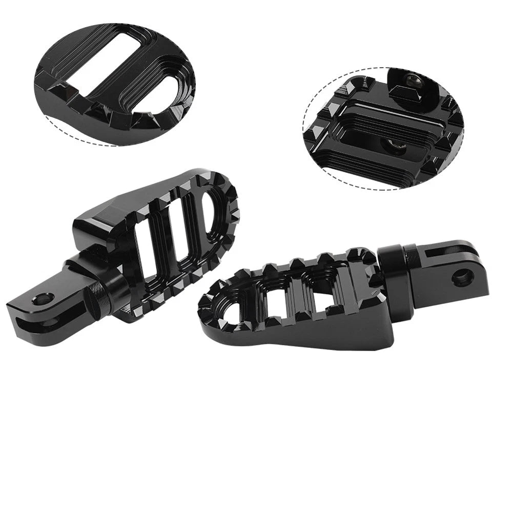 Black Front Footrests Foot Pegs for Interceptor 650 (2018–2023), Hunter 350 (2022–2023)