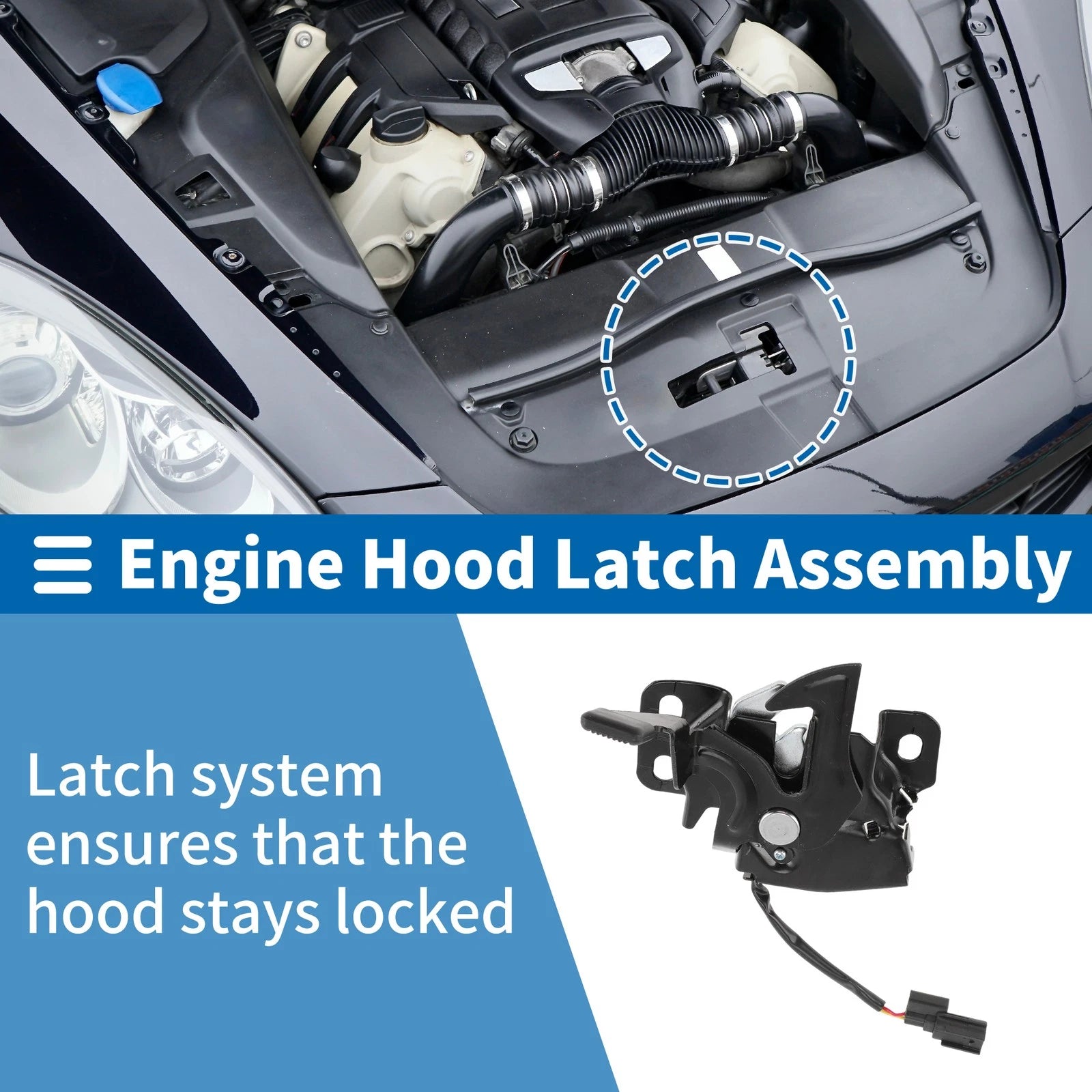 Hood Latch Assembly Replacement for Honda Fit Sport (2009–2014)