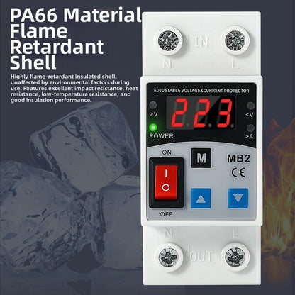 220V Current Limiting Protector for Homes Rentals Hotels Offices