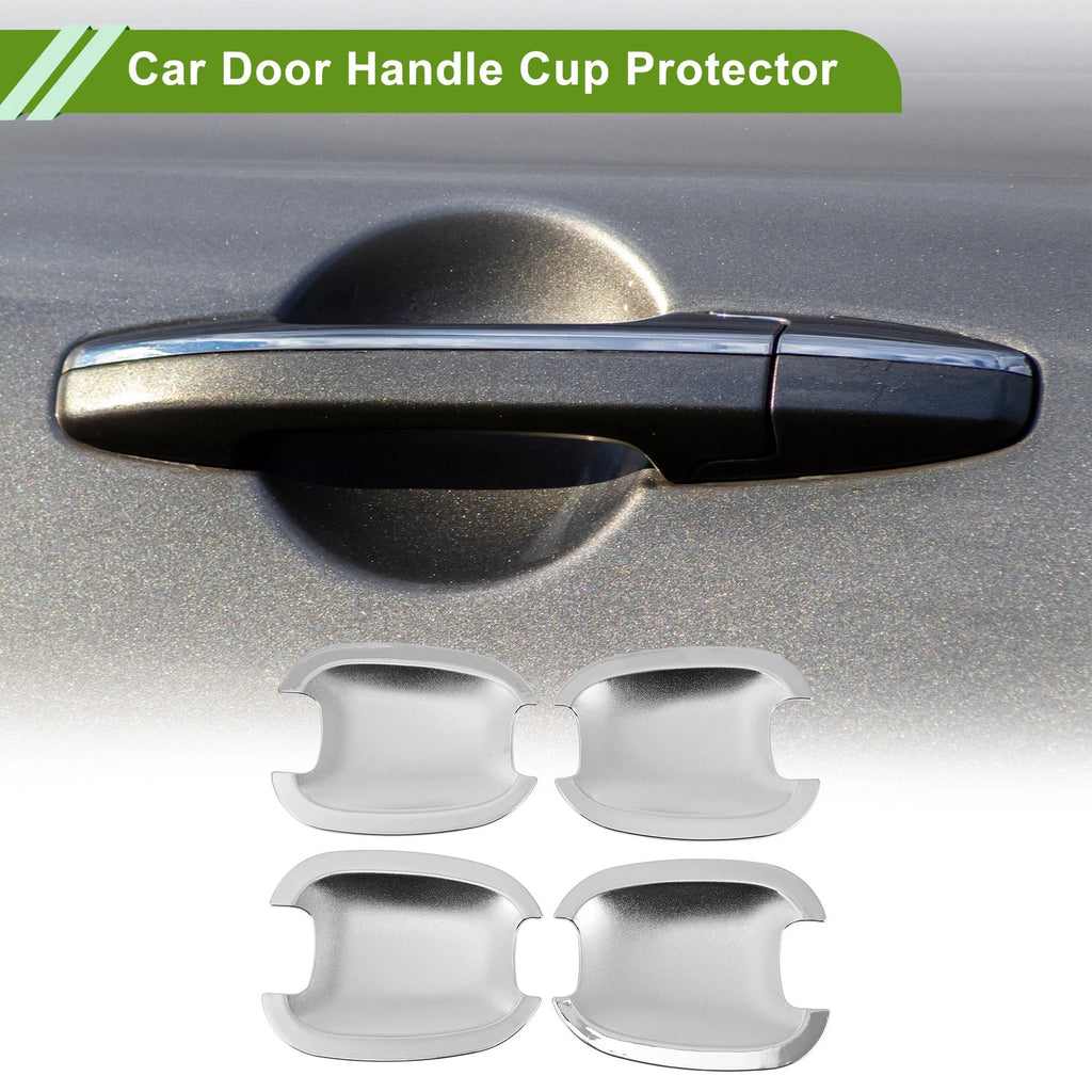 Car Door Handle Cup Protector Kit for Chevy Malibu Cruze Chrome (4 Pcs)