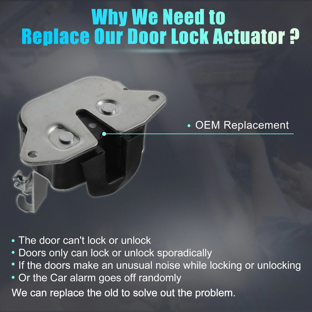 Rear Liftgate Door Lock Actuator Motor Replacement for Chevrolet Silverado (2014–2018)