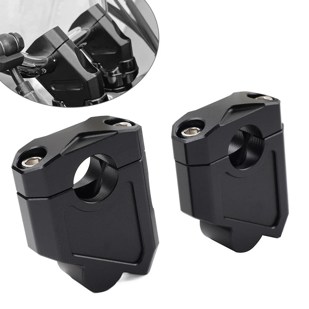 7/8" Handlebar Bar Mount Clamp Riser for Honda Kawasaki