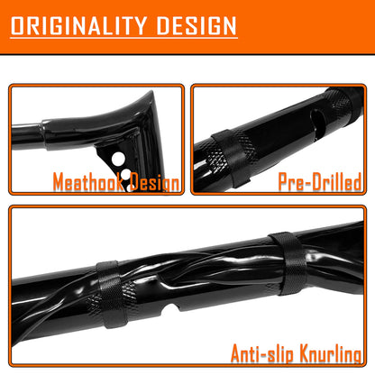 12" Prewired Drilled Handlebar for Harley Road King FLHR FLHRC (2016–2023)