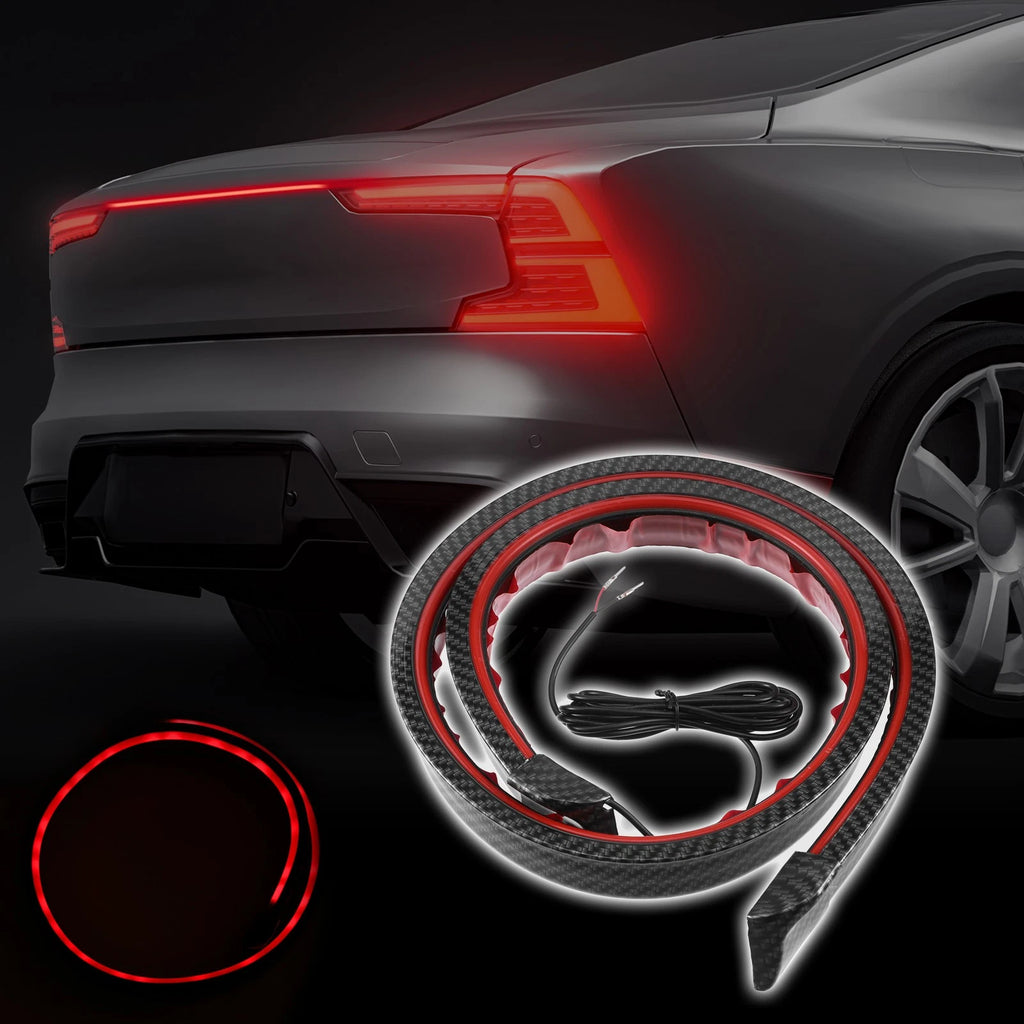 Car Spoiler with Red LED Light for